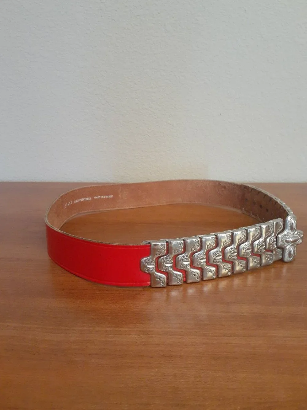 Vintage French Concho Panel Belt